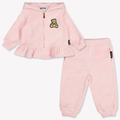 Moschino Baby Girls Tracksuit  Light Pink