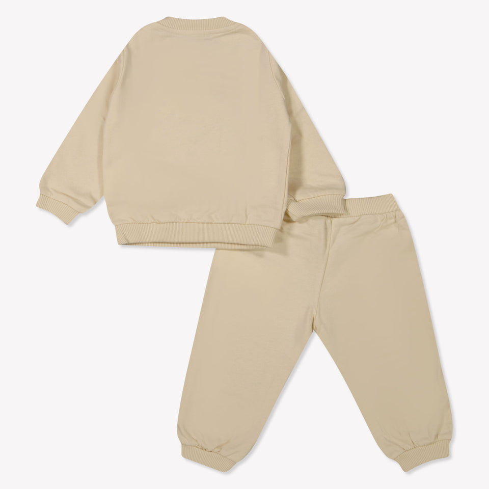 Moschino Baby Unisex Tracksuit  Light Beige