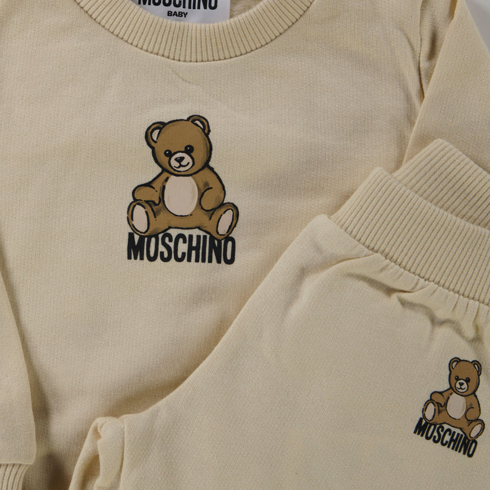 Moschino Baby Unisex Tracksuit  Light Beige