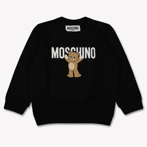 Moschino Baby Unisex Trui In Zwart