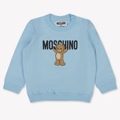 Moschino Baby Unisex Sweater  Light Blue