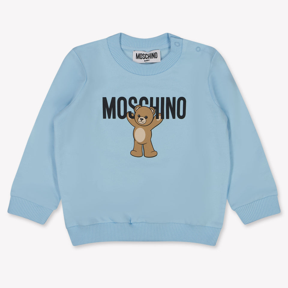 Moschino Baby Unisex Sweater  Light Blue