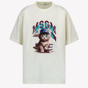 MSGM Kinder Meisjes T-Shirt In Off White