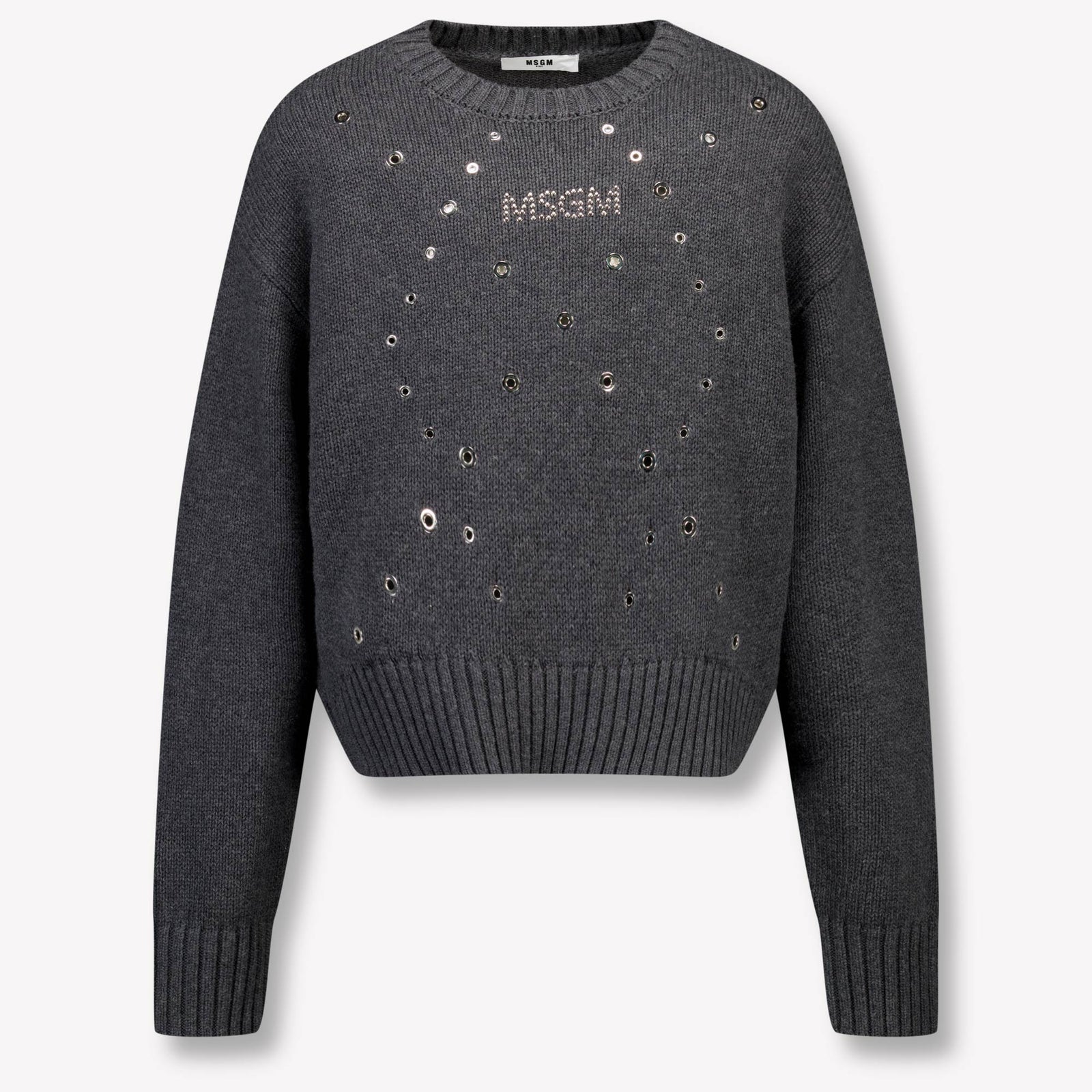 MSGM Kids Girls Sweater Gray