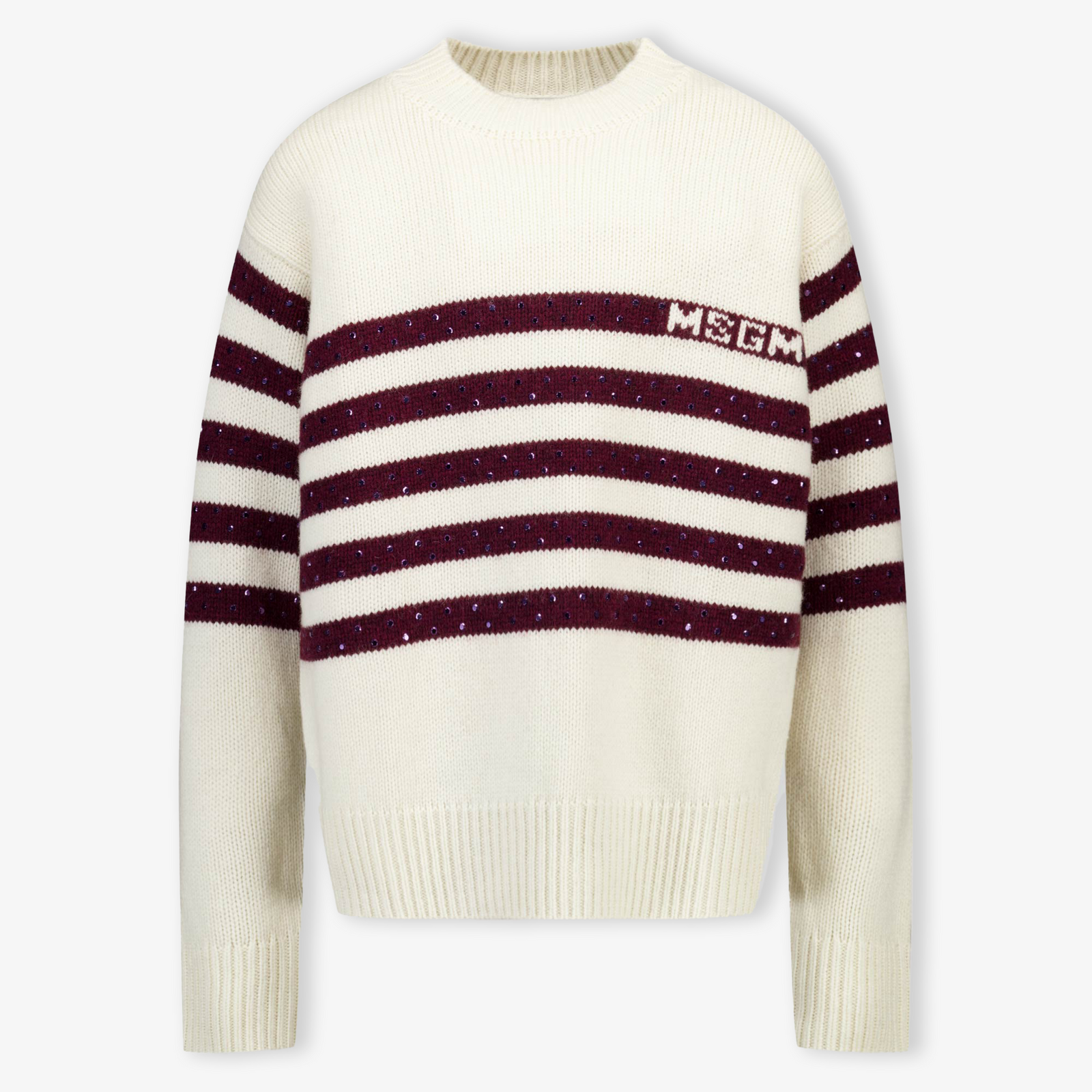 MSGM Kids Girls Sweater Offwhite