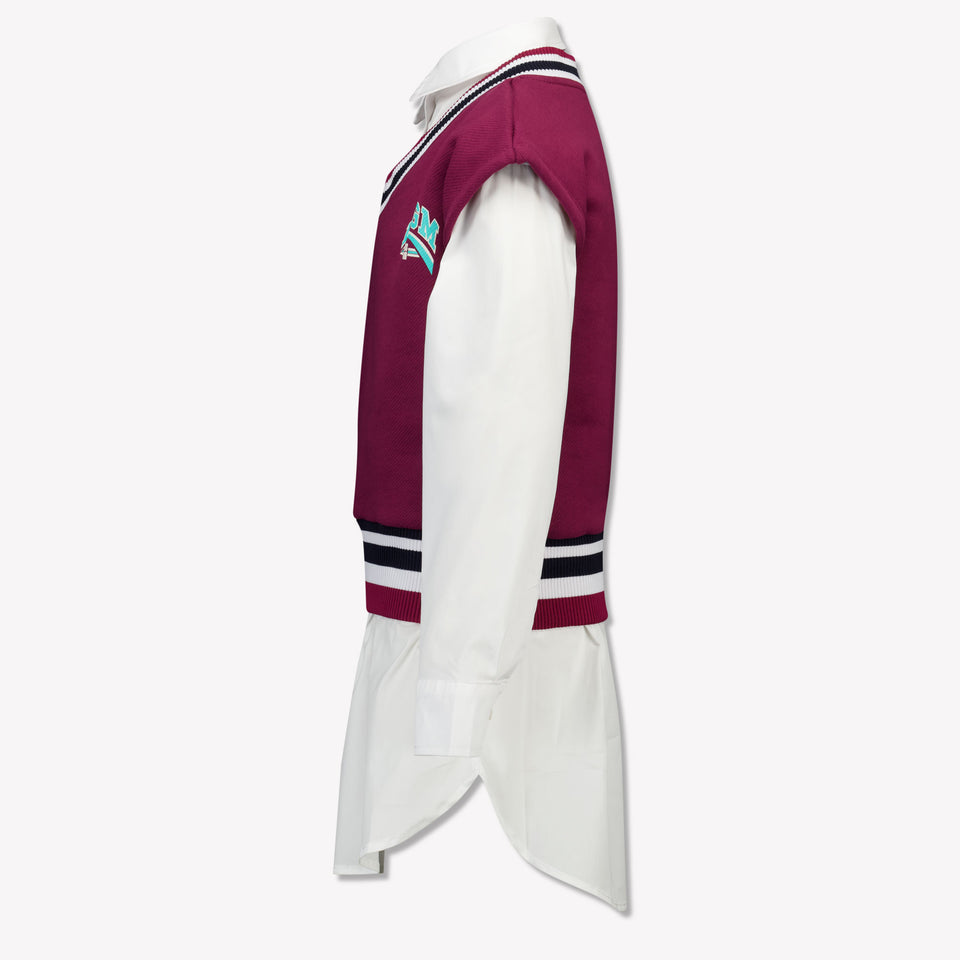 MSGM Kids Girls Tunic Bordeaux