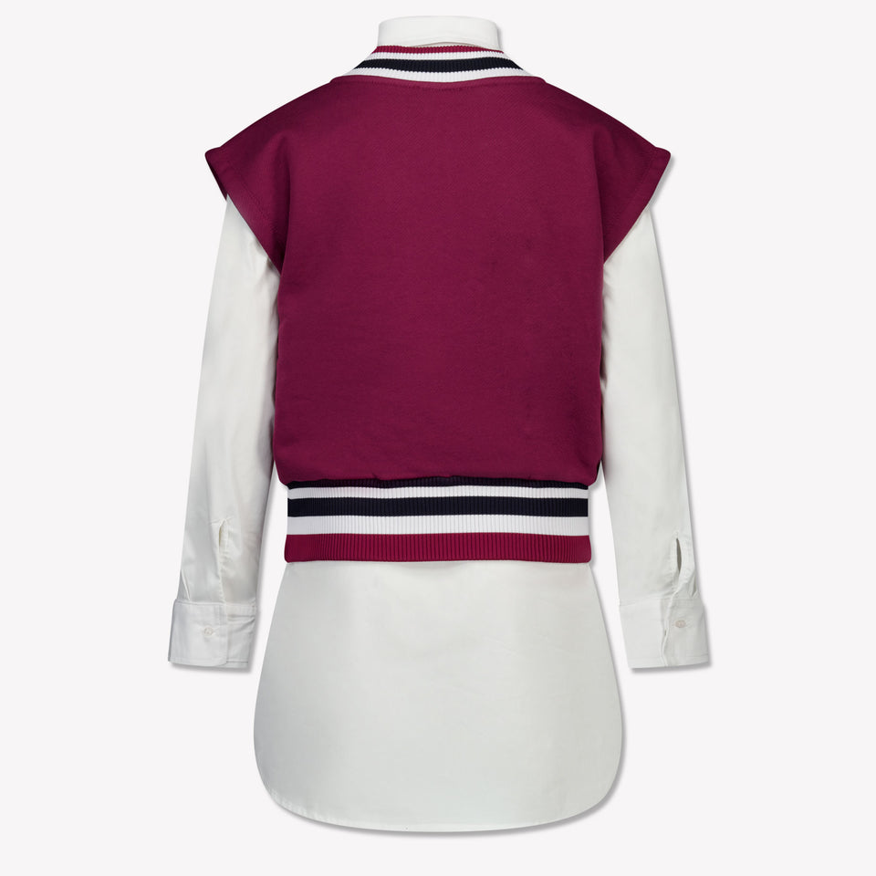 MSGM Kids Girls Tunic Bordeaux