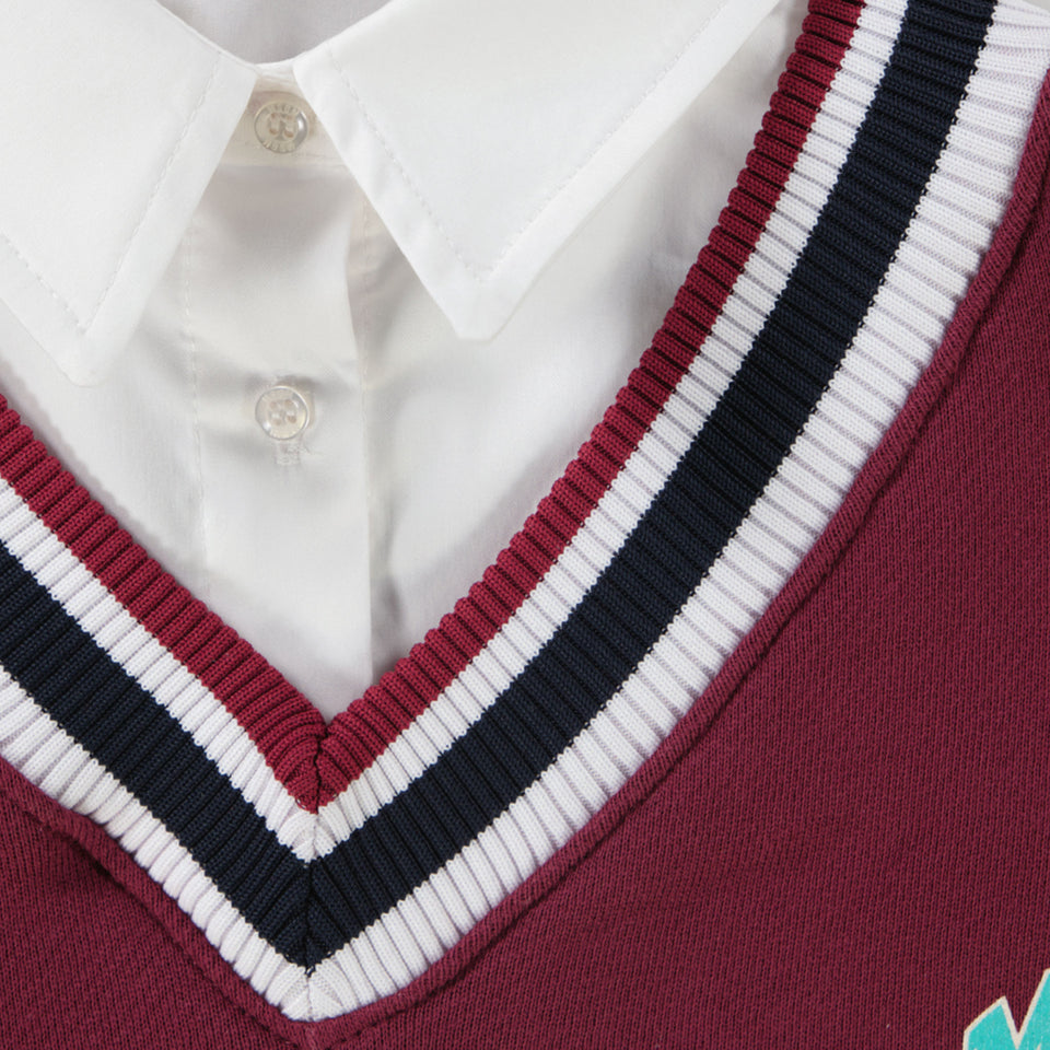 MSGM Kids Girls Tunic Bordeaux