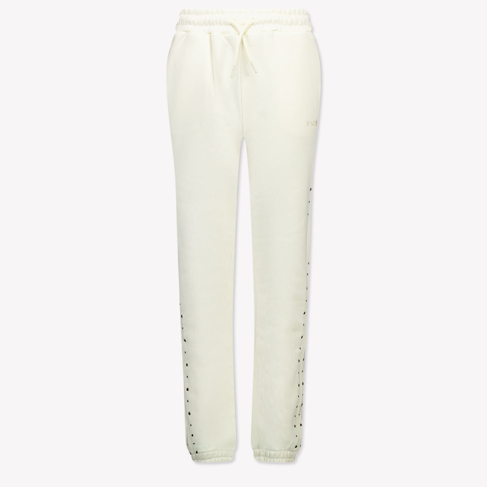 MSGM Kids Girls  Pants Offwhite