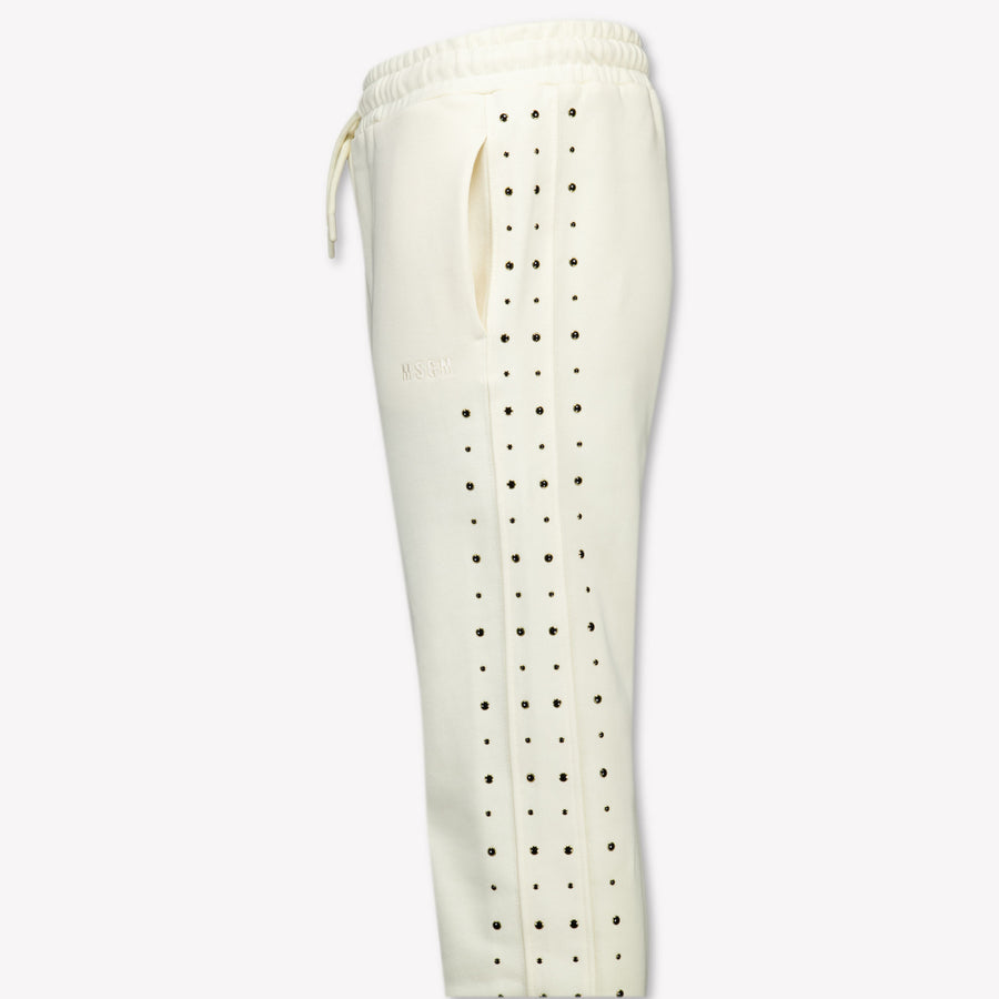 MSGM Kinder Meisjes Broek In Off White