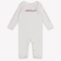 Off-White Baby Meisjes Boxpakje In Wit