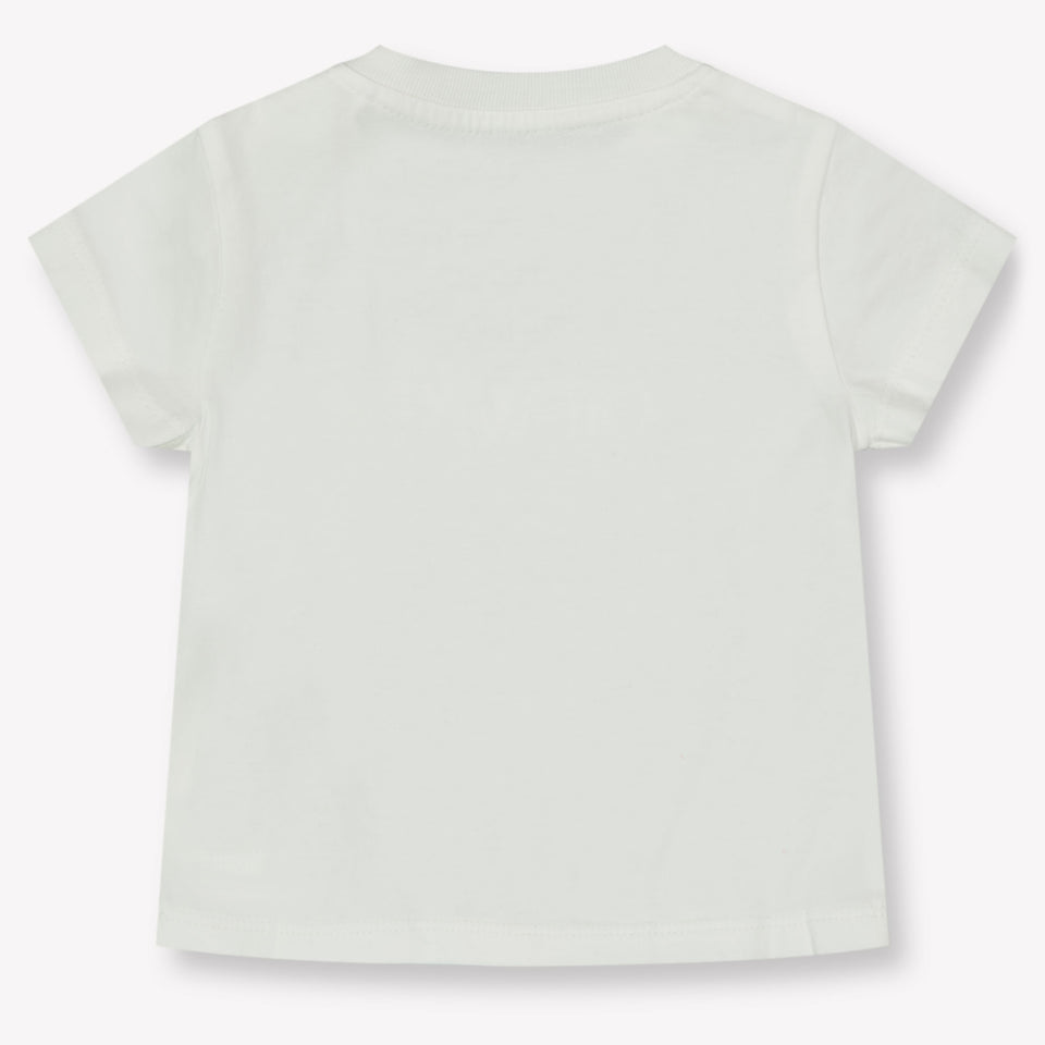 Off-White Baby Jongens T-Shirt In Wit
