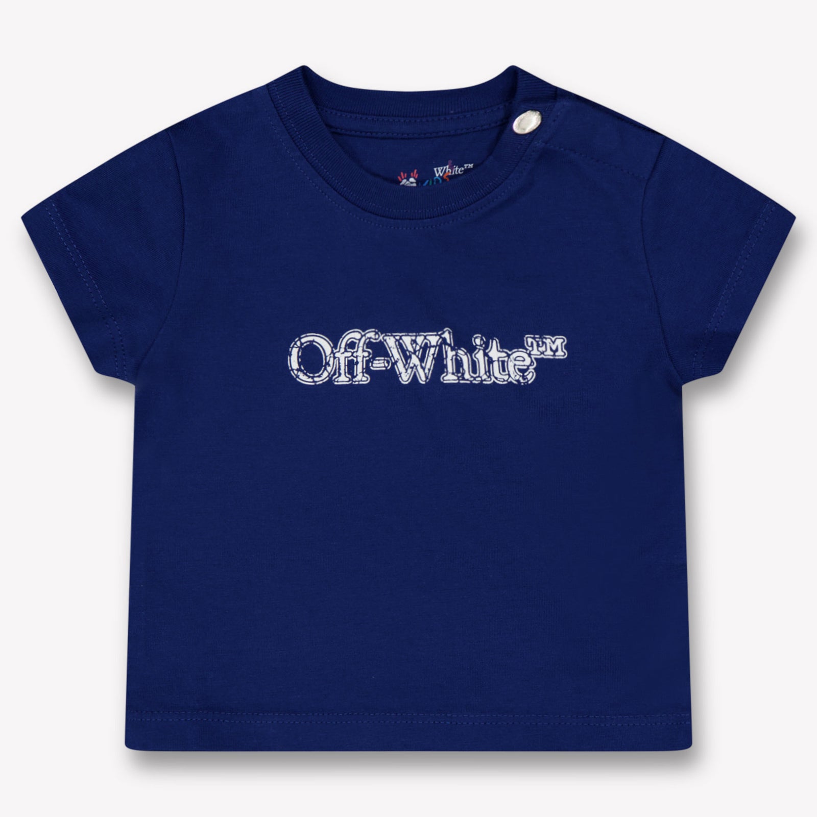 Off-White Baby Jongens T-Shirt In Blauw