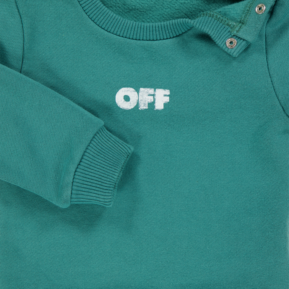 Off-White Baby Jongens Trui In Groen