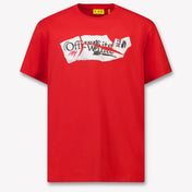Off-White Kids Boys  T-Shirt Red