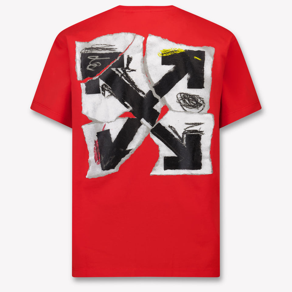 Off-White Kids Boys  T-Shirt Red
