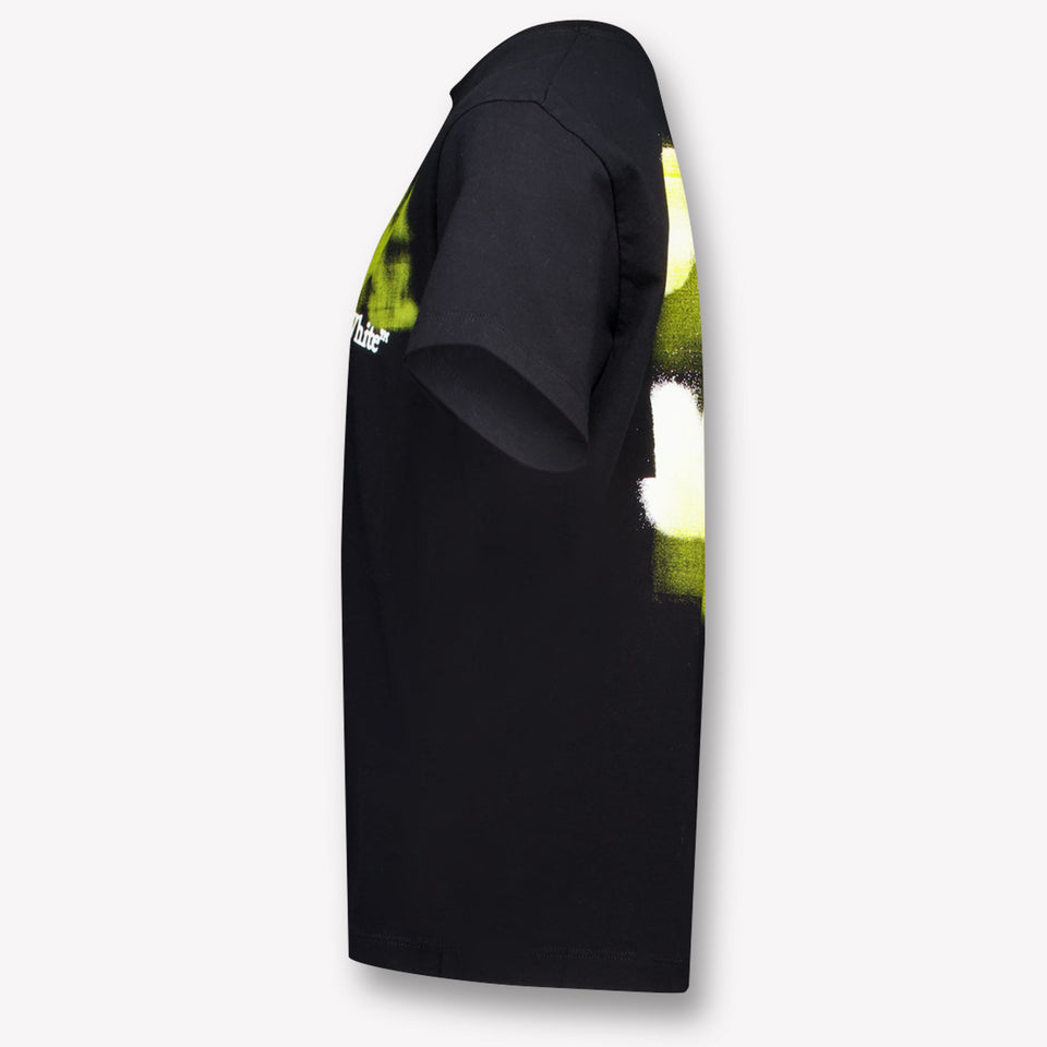 Off-White Kinder Jongens T-Shirt In Zwart