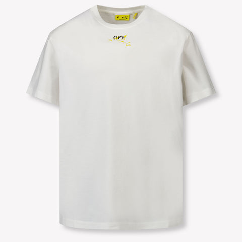 Off-White Kinder Jongens T-Shirt In Wit