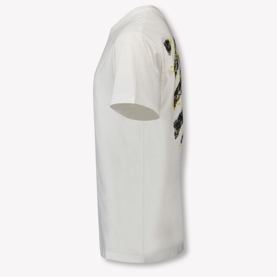 Off-White Kinder Jongens T-Shirt In Wit