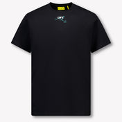 Off-White Kinder Jongens T-Shirt In Zwart