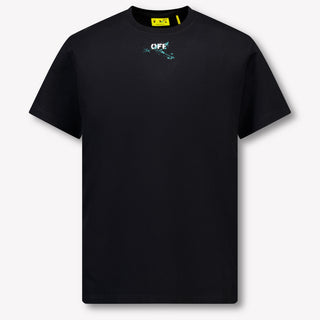 Off-White Kinder Jongens T-Shirt In Zwart