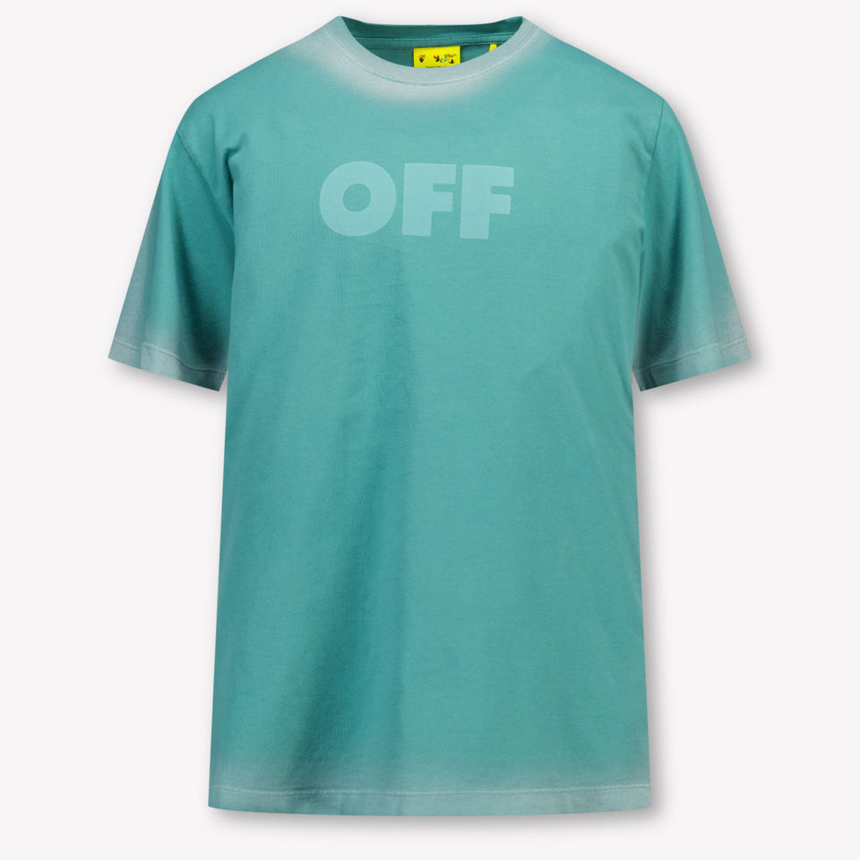 Off-White Kinder Jongens T-Shirt In Groen