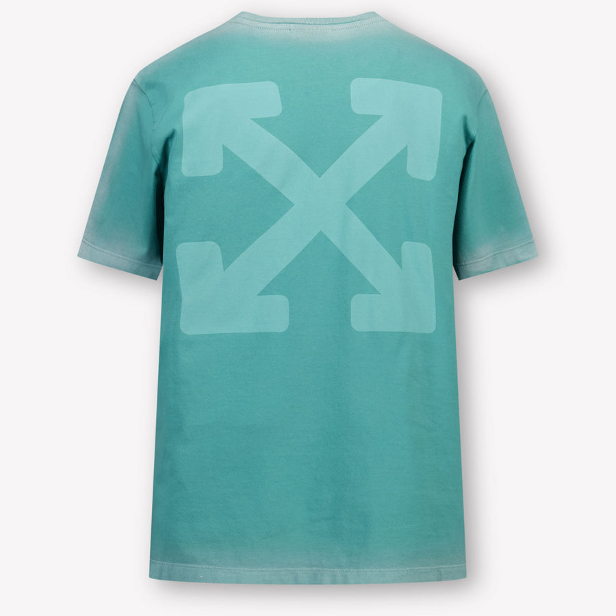 Off-White Kids Boys  T-Shirt Green