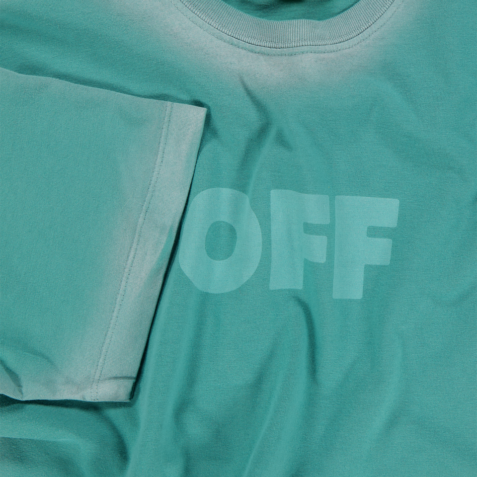 Off-White Kinder Jongens T-Shirt In Groen