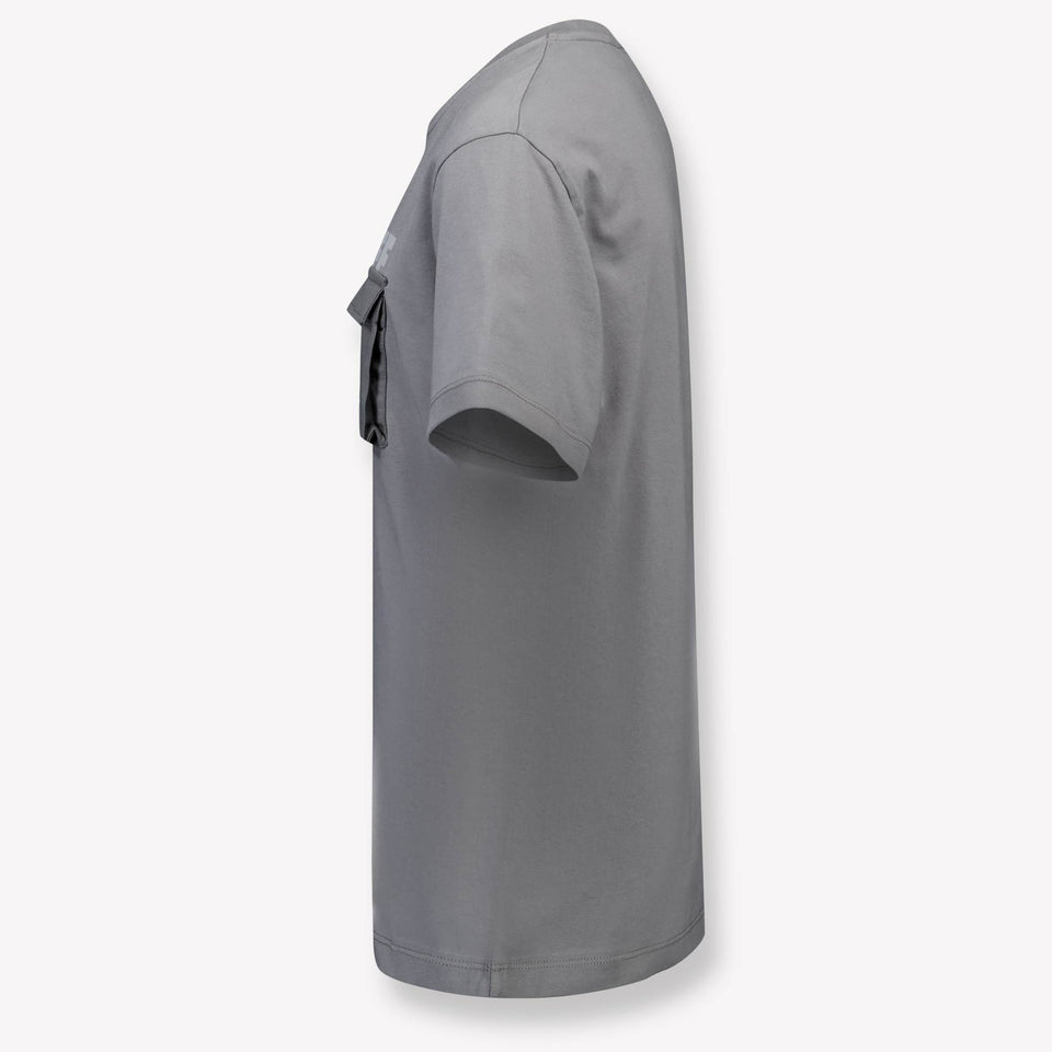 Off-White Kinder Jongens T-Shirt In Donker Grijs