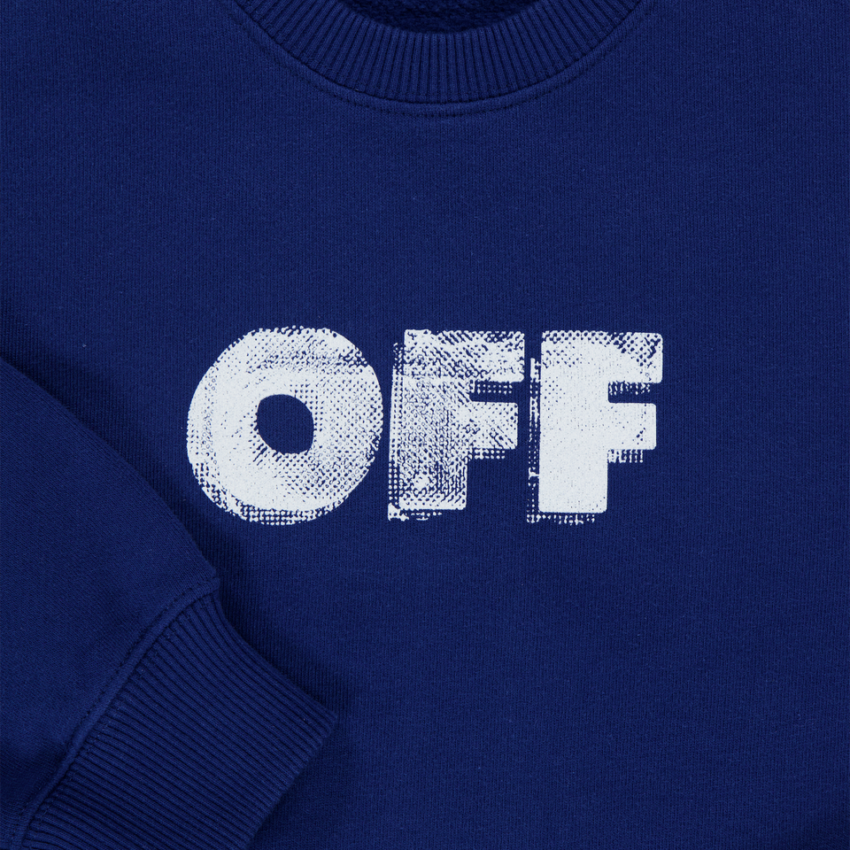 Off-White Kids Boys Sweater  Blue