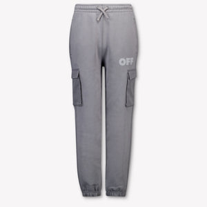 Off-White Kinder Jongens Broek In Donker Grijs