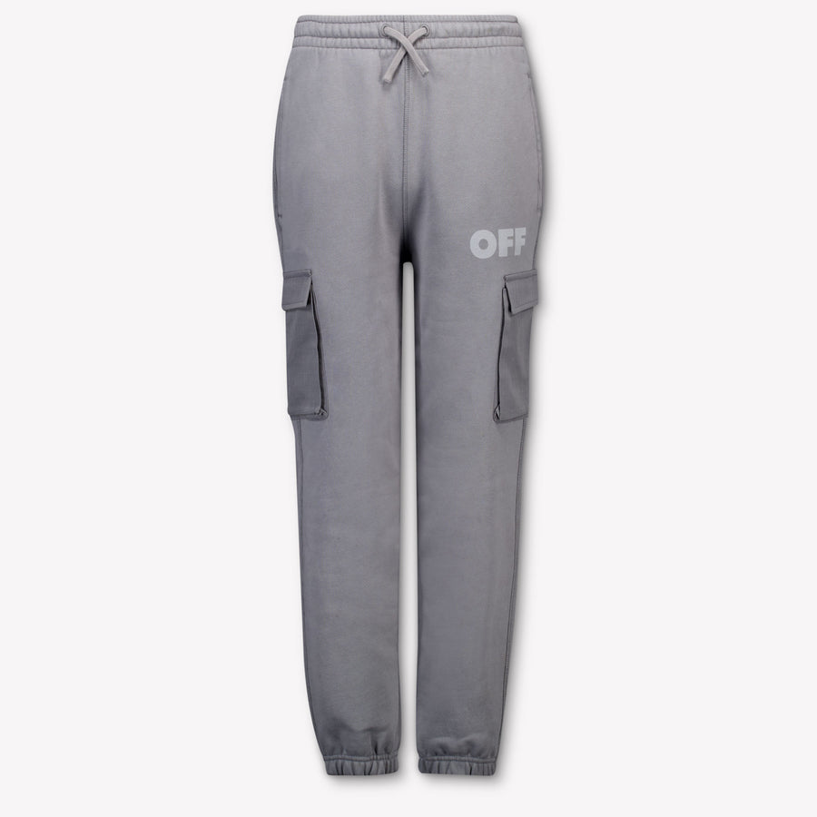 Off-White Kinder Jongens Broek In Donker Grijs