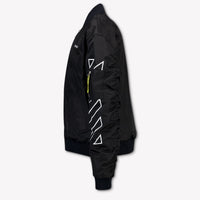 Off-White Kinder Jongens Winterjas In Zwart
