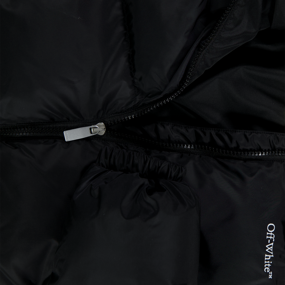 Off-White Kinder Jongens Winterjas In Zwart