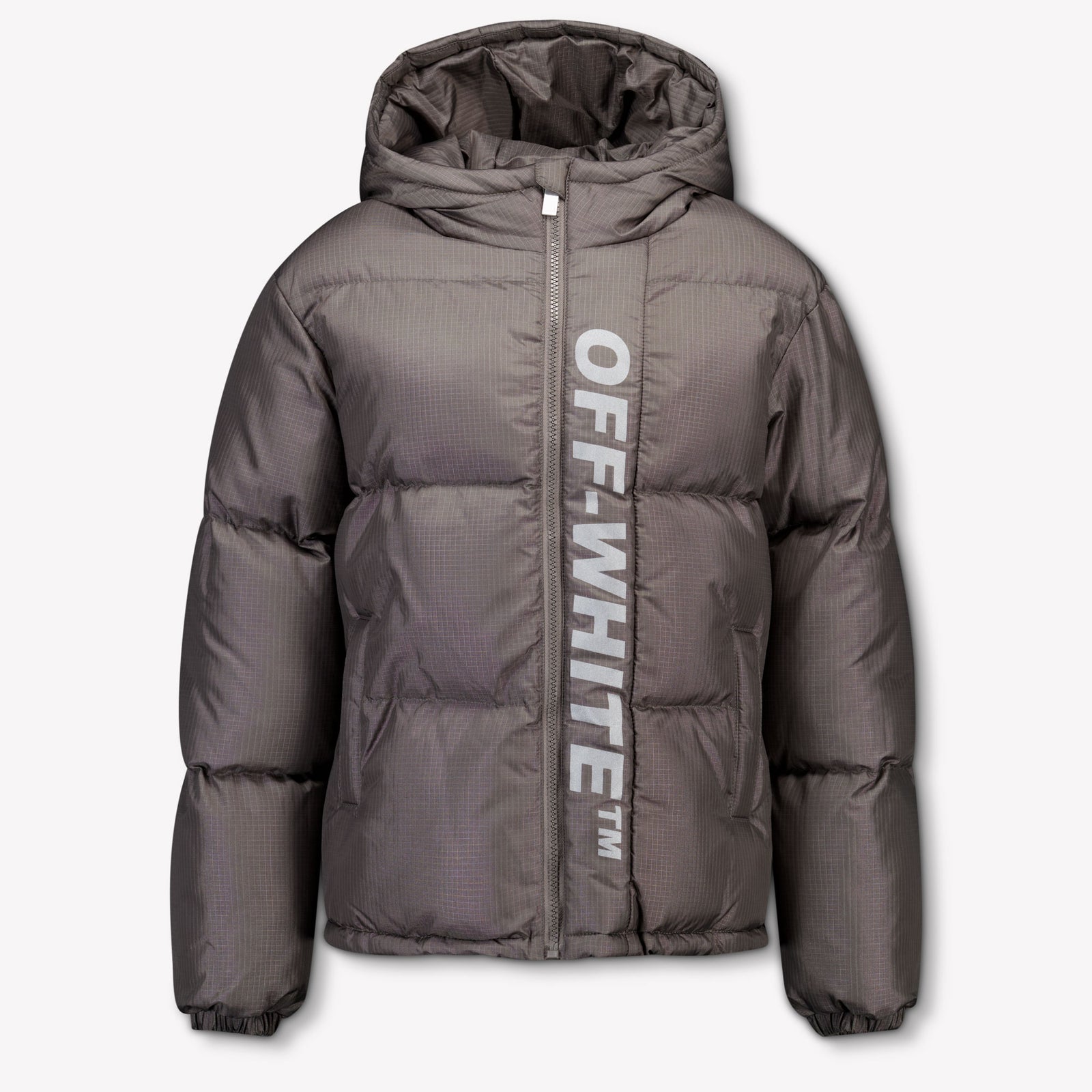 Off-White Kids Boys Winter Jacket  Dark Gray