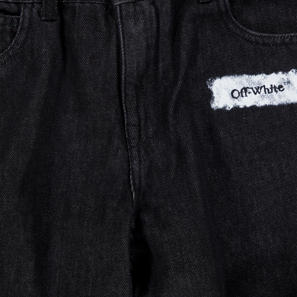 Off-White Kids Boys Jeans  Black