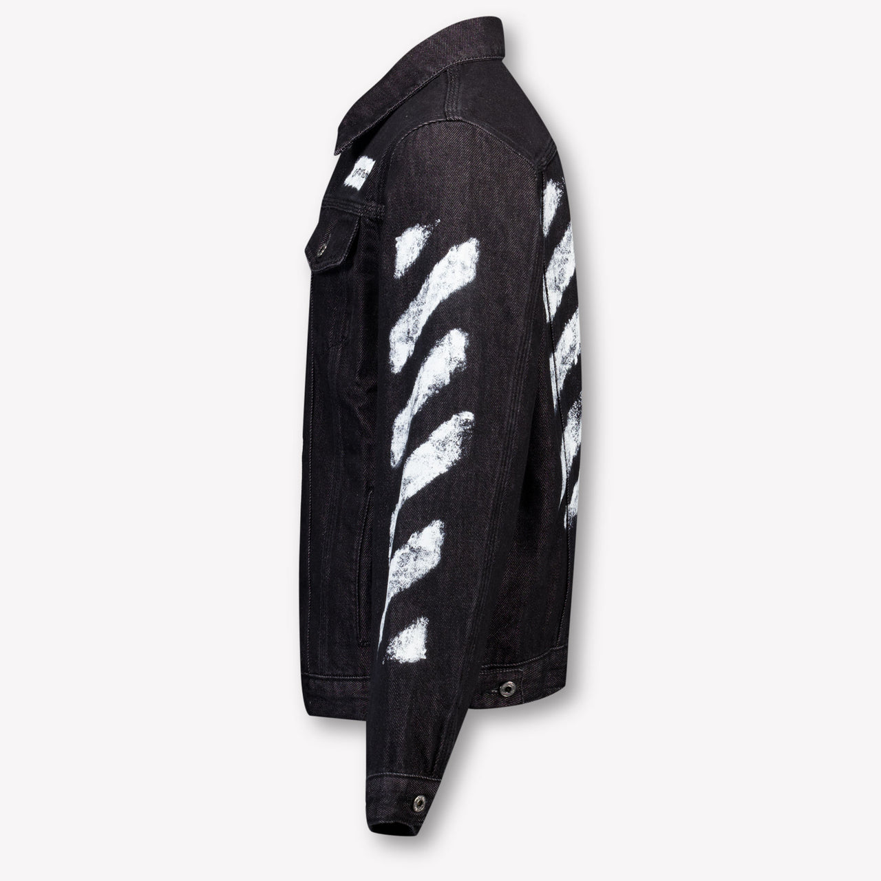 Off-White Kinder Jongens Spijkerjassen In Zwart
