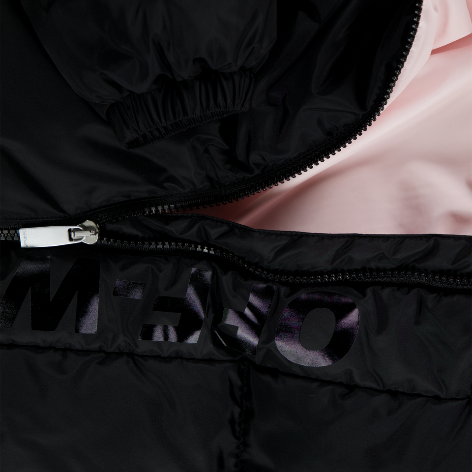 Off-White Kids Girls Winter Coat  Black