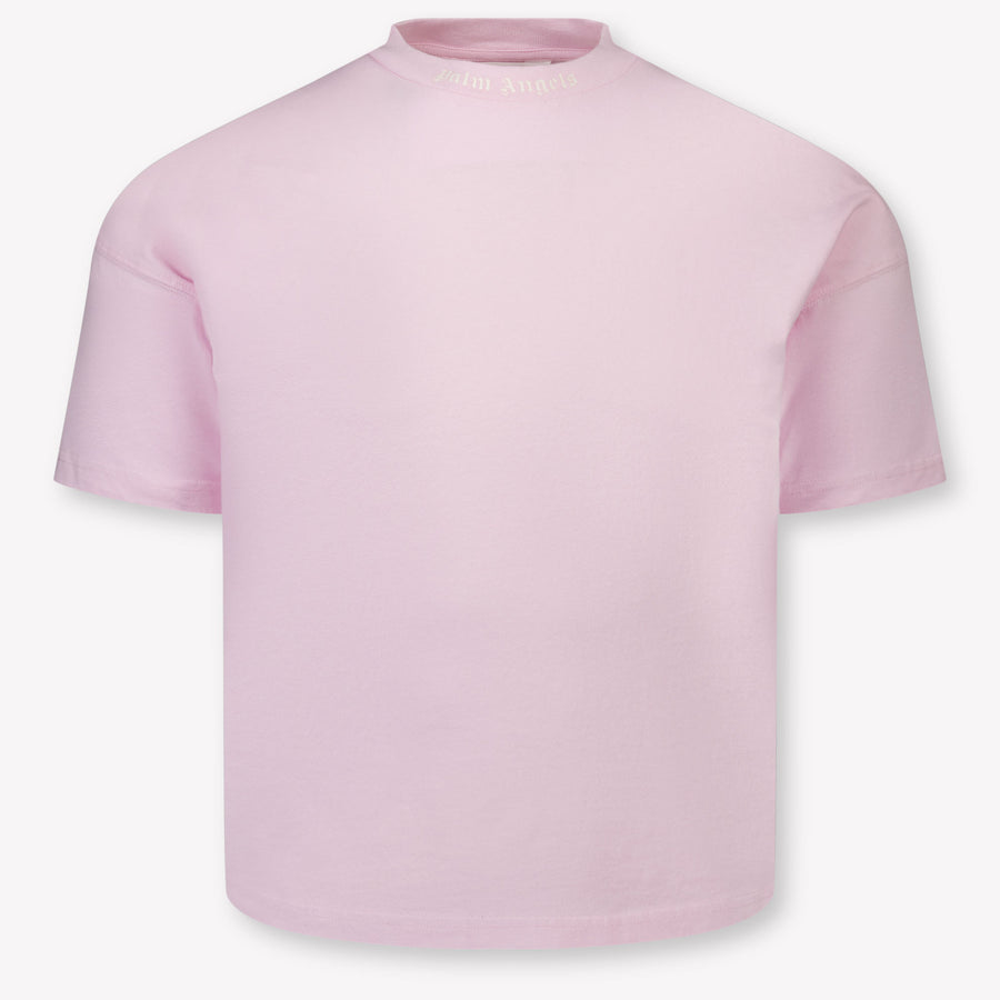 Palm Angels Kids Girls  T-Shirt Light Pink