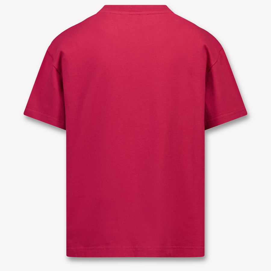 Palm Angels Kids Girls  T-Shirt Bordeaux