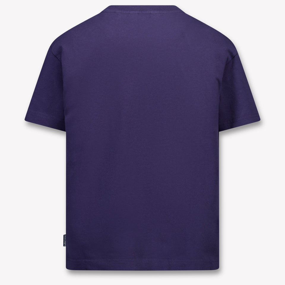 Palm Angels Kinder Meisjes T-Shirt In Navy