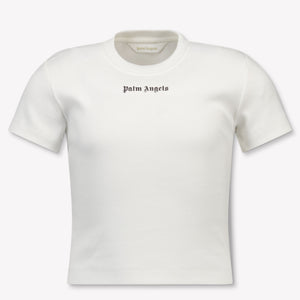 Palm Angels Kids Girls  T-Shirt Offwhite