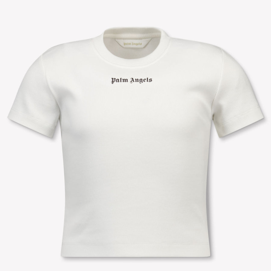 Palm Angels Kids Girls  T-Shirt Offwhite
