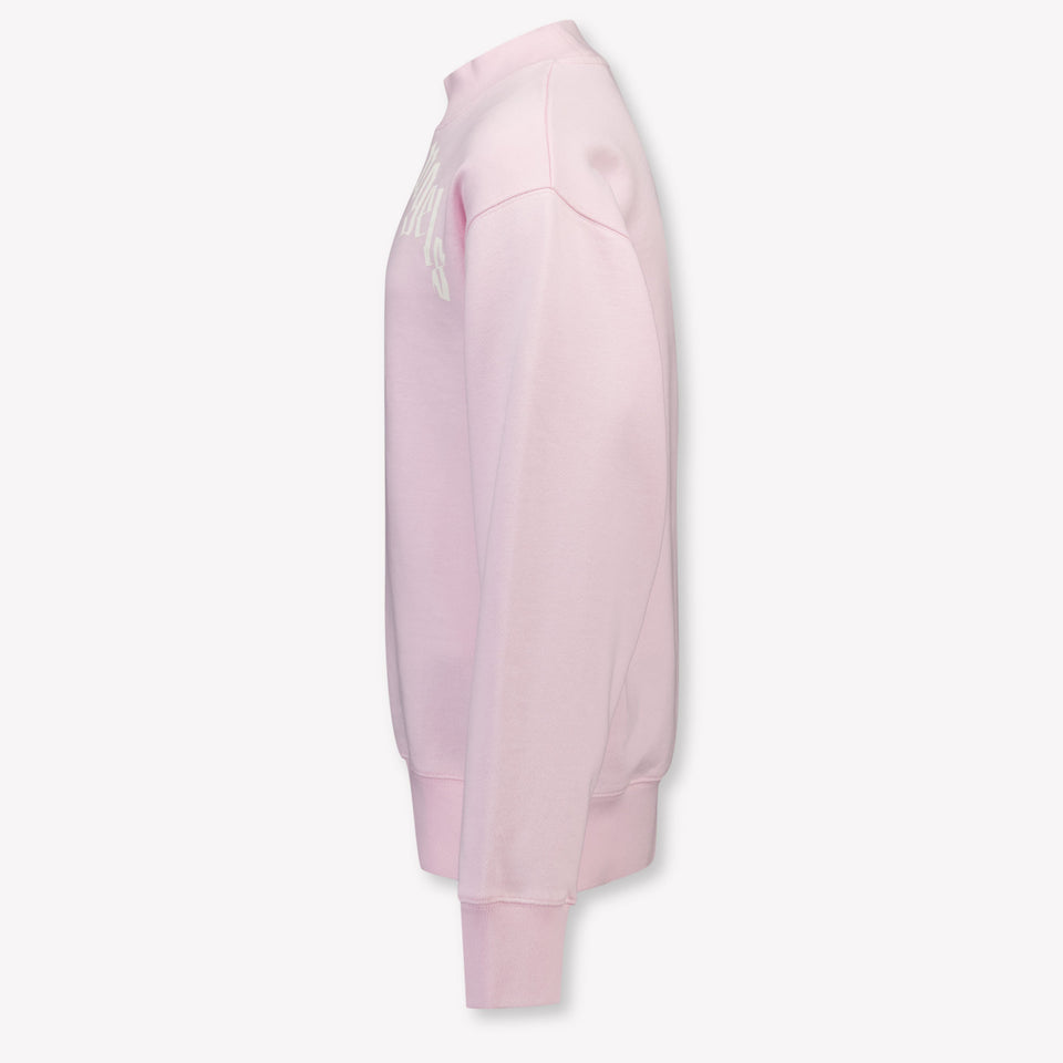 Palm Angels Kids Girls Sweater Light Pink