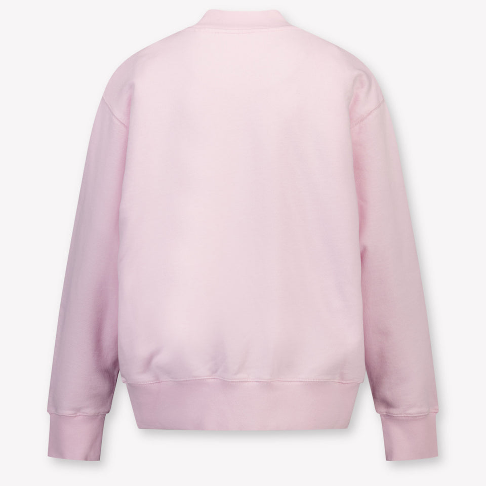 Palm Angels Kids Girls Sweater Light Pink
