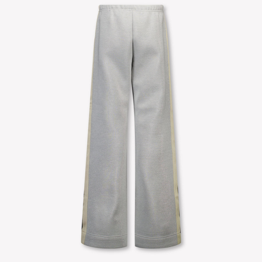 Palm Angels Kids Girls  Pants Silver