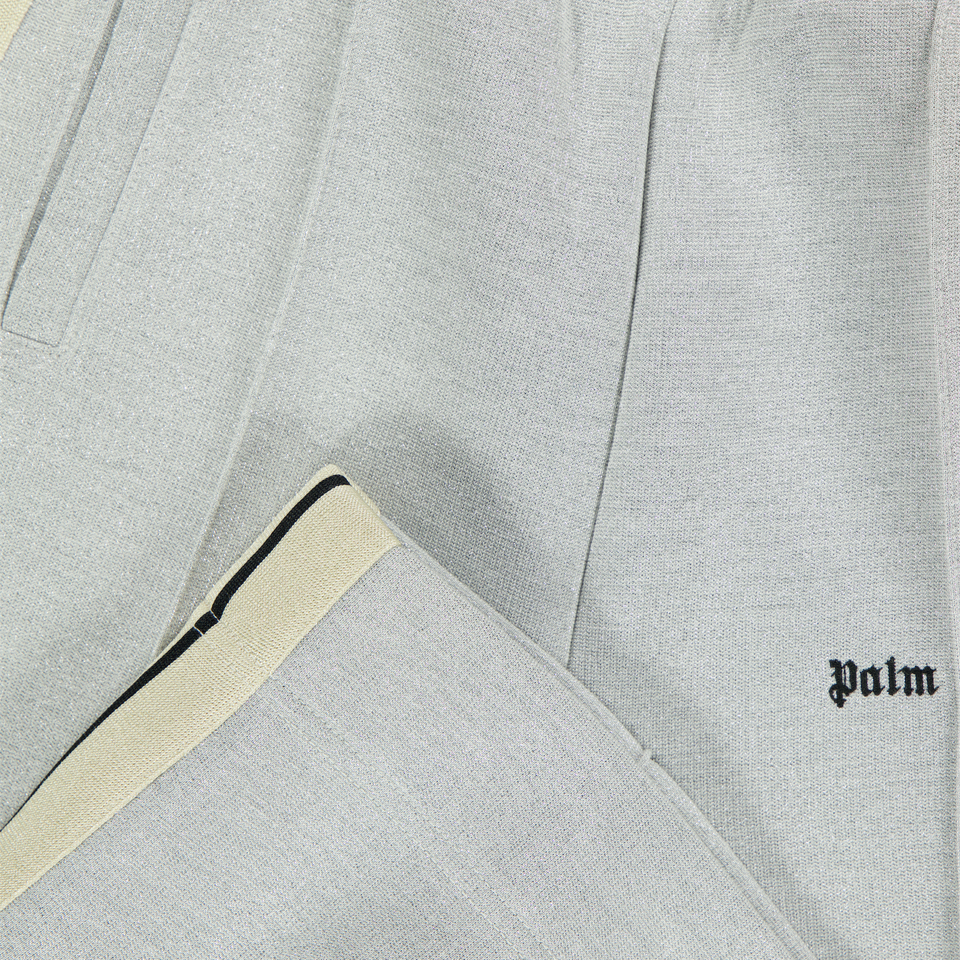 Palm Angels Kids Girls  Pants Silver