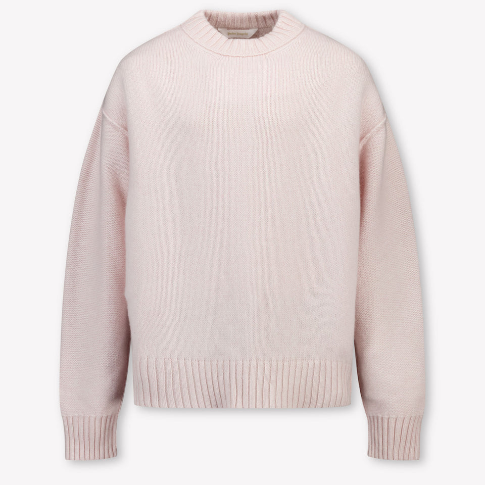 Palm Angels Kids Girls Sweater Light Pink