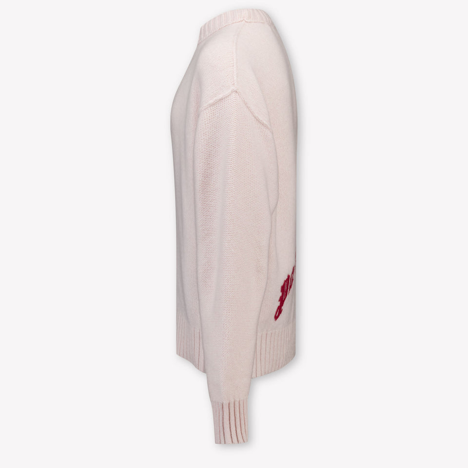 Palm Angels Kids Girls Sweater Light Pink