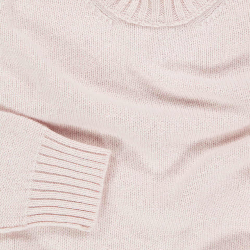 Palm Angels Kids Girls Sweater Light Pink